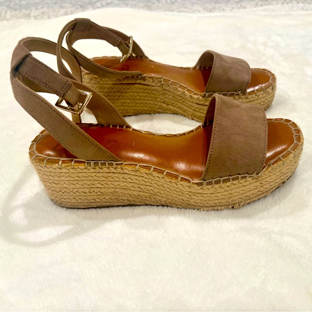Kelly & Katie Espadrille Wedge Sandals